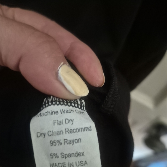 Velvet Torch Classic Black Short Sleeve Dress Soft And Comfy L - Picture 3 of 4